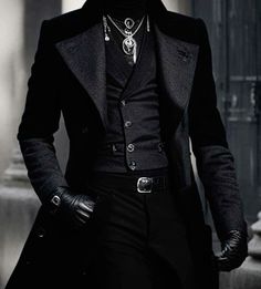 Gothic Prom Suits Men, Long Coat Wedding Men, Black Victorian Suit Men, Gothic Fantasy Fashion Male, Gothic Tuxedo Men, Masquerade Tuxedo Men, Gothic Coat Men, Goth Suits For Men, All Black Suit Men Aesthetic