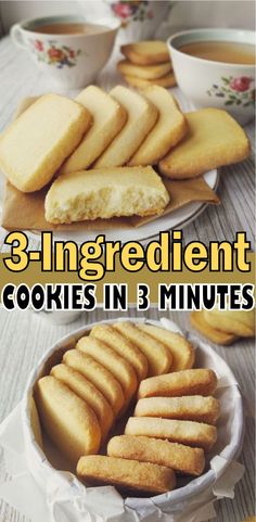 three ingredient cookies in 3 minutes are the perfect way to use up leftover biscuits