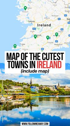 Map of the Cutest Towns in Ireland (include map) Ireland Travel Tips, Irish Vacation, Things To Do In Ireland, Ireland Bucket List, Trip To Ireland, Ireland Road Trip, Ireland Itinerary, Ireland Map, Ireland Travel Guide