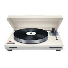 an old record player with its turntable open and ready to play the vinyl album