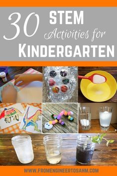 30 Hands-on STEM Activities for Kindergarten | Fun Elementary STEM Activities! Pbl Projects Kindergarten, Steam Ideas For Kindergarten, Stem Project For Kindergarten, Challenges For Kindergarteners, Steam Lessons Kindergarten, Tk Steam Activities, September Stem Activities Kindergarten, Easy Kindergarten Stem Activities, Stem Games For Kindergarten