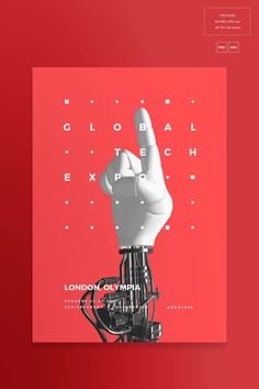 an advertisement for global expexition with a hand making the middle finger up