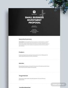 a black and white resume template with an image of a plant in the corner on top