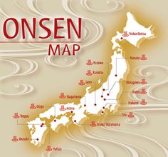 an image of a map with all the towns and major roads in japan on it