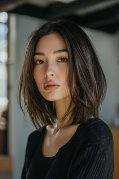 Asian Hair Bob, Shoulder Length Bob Haircut, Summer Haircut, Summer Hairstyles For Short Hair, Medium Length Wavy Hair, Ponytail Hairstyles Easy, Modern Mullet, Summer Haircuts, Easy Hairstyles For Medium Hair