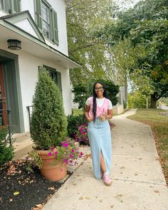 #vestoutfit #modestfashion #ootd #adidasgazelles #skirtfashion #denimslitmaxiskirt Modest Woman, Hard Fits, Colorful Preppy, Elegant Wear, Modest Outfit Ideas, Modesty Outfits, Boujee Outfits, Modesty Fashion