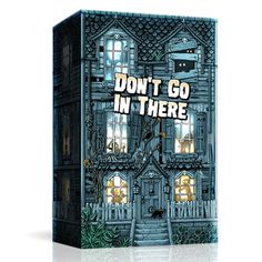 the box art for don't go in there, with an image of a house and