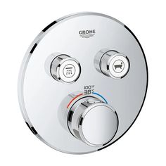 Have a more refreshing and relaxing shower experience with this Grohtherm SmartControl thermostat valve by Grohe. It features the Grohe SmartControl Technology which lets you choose the spray source that you want and a simple push of a button for just the right water volume adjustment. This Grohe 29137000 diverter valve trim also features the Grohe TurboStat Technology which gives you an instant water flow in a temperature that you prefer regardless of some changes in your water supply or pressure. It is a perfect product for your family because it is equipped with the Grohe SafeStop button, which sets the temperature at 38 degrees Celsius, keeping everyone, especially kids, from having too hot water. You can change the setting at your desired temperature to meet your needs. With its StarL Bad Accessoires, Spray Pattern, Faucet Handles, Shower Valve, Plumbing Fixtures, Save Water, Shower Set, Shower Faucet, Thermostat