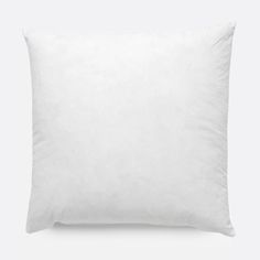 a white pillow on a white background