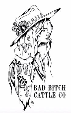 Punchy Tattoos, Punchy Western Tattoos, Baddie Art, Punchy Cowgirl, Western Artwork