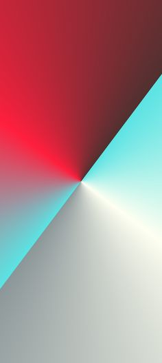 a red and blue background with some white lines on the bottom left side, and an orange light at the top right corner