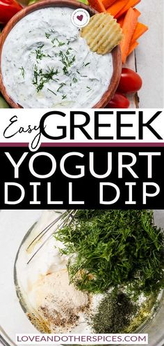 an easy greek yogurt dill dip recipe