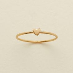 Made By Mary Heart Stacking Ring | Handmade, A Reminder Of Self-Love Diamond Ring Designs Unique, Mary Heart, Made By Mary, Everyday Rings, Gold Ring Stack, Stacking Ring, Engagement Ring Settings, Stacking Rings, Unique Rings