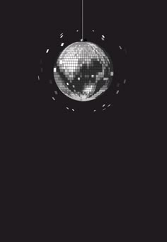 a disco ball hanging from the ceiling