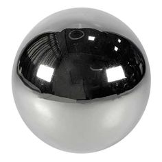 an image of a shiny chrome ball ornament