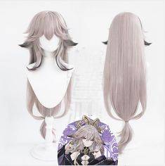 Hot Anime Black Yae Miko Cosplay Wigs Party Hair Heat Resistant Hairpiece Party Black Yae Miko, Anime Hair Wig, Yae Miko Cosplay, Harajuku Wigs, Wigs Party, Wigs Anime, Power Ideas, Anime Wigs, Wig Party