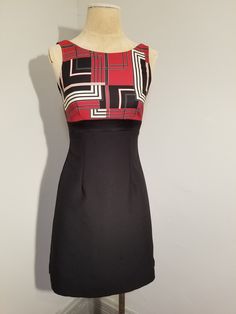 "++ HEART SOUL DRESS ++ Rad 90's/2000's geometric print Side slits Back zipper closure  Size 3 Made in the USA In wonderful vintage condition  **Measurements laid flat: Pit to pit/bust: 15\" Waist: 12.5\"  Hips: 18\" Top to bottom: 35\" Let's be friends! Instagram: @TheGirlSailYes @Covet.Vintage Facebook: www.facebook.com/TheGirlSaidYesVintage www.facebook.com/CovetCincinnati" Red Y2k Mini Dress, Y2k Red Mini Dress, Retro Red Fitted Mini Dress, Red Fitted Retro Mini Dress, Fitted Retro Red Mini Dress, Fitted Retro Black Mini Dress, Soul Dress, Tan Dress, Summer Retro