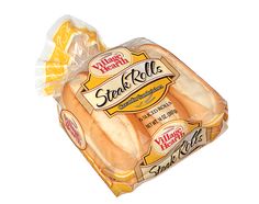 a package of sliced hotdogs on a white background