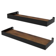 PRICES MAY VARY. Sturdy Shelves: The rustic floating shelves are made of metal shelves and wood boards. These wall-mounted shelves are durable and spacious enough for your storage. Decorative Storage Shelves: The wall shelves set of 2 are useful for additional shelving space to store and organize and perfect for bedroom, bathroom, kitchen, and farmhouse. Different Sizes: 2 floating wall mounted shelves, large is 15.7 x 5.15 x 1.29 inches(L x W x H), small is 12.79 x 4.21 x 1.29 inches(L x W x H) Boys Room Shelf, Teen Boys Room Wall Shelves, Black Modern Wall Shelves, Black Metal Floating Shelves, Industrial Wall Mounted Shelving, Black Floating Shelves Kitchen Lowe's, Manufacturing Ideas, Shelves Large, Shelves For Bedroom