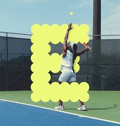 a man in white shirt and shorts playing tennis