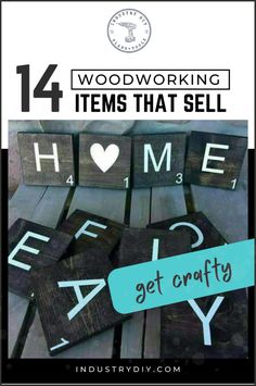 Looking to make a little extra money with your woodworking skills? Check out these 14 woodworking projects that sell! From easy projects perfect for beginners to more advanced pieces, there's something for everyone. Plus, get more DIY tips and woodworking project plans available at Industry DIY. Diy Woodworking Projects, Sell Diy, Woodworking Project, Project Plans