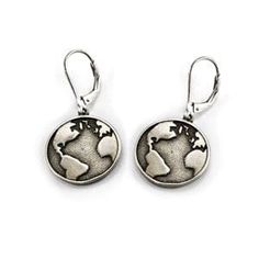 Do you love to explore? Ignite your passion to travel the world every time you put on these globe earrings! Features and Benefits: Artisan Crafted Cast by jewelry artisans right here in the USA using premium-grade sterling silver and white bronze. Durable and Comfortable Secure and comfortable hypoallergenic clasps made from recycled materials that are safe for your skin, durable, and can handle any outdoor activity. Gives Back to Conservation 1% of sales goes to support the conservation of nati Globe Earrings, Mountain Earrings, Travel The World, Outdoor Activity, Artisan Craft, Recycled Materials, Put On, Jewelry Shop, Necklaces Bracelets