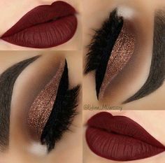 Maroon Matte Lipstick, Maquillage Kylie Jenner, Maroon Lips, Make Up Designs, Matte Lipstick Shades, Burgundy Lipstick, Maquillage On Fleek, Mekap Mata, Eyebrow Powder