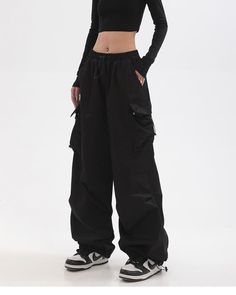 Applicable age: 18-24 years old Size: S M L XL style: street Street: Athleisure Women's waist height: high waist color: black Item No.: L22121436 Year Season: Winter 2022 Thickness: regular Length: trousers Women's trousers type: overalls Sales channel type: pure e-commerce (only online sales) Material composition: cotton 100% Girls Tunic Dress, Swan Aesthetic, Loose Black Dress, Elastic Waist Trousers, Streetwear Spring, Hip Hop Women, Pants For Woman, Girls Tunics, Women Cargo Pants