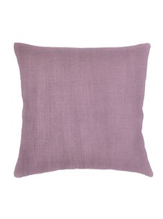 a purple pillow on a white background