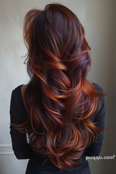 Brunette Hair Color Ideas - Explore Stunning Shades - Puqqu Hair Color Auburn, Red Highlights, Fall Hair Color, روتين العناية بالبشرة, Fall Hair Colors