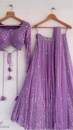 Purple Lehenga, Lehenga Choli Designs, Silk Lehenga Choli, Bridesmaid Lehenga, Georgette Lehenga, Lehenga Choli Wedding, Indian Outfits Lehenga