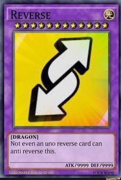 a card with an arrow on it