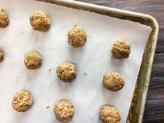 the doughnuts are ready to be baked on the baking sheet and put in the oven