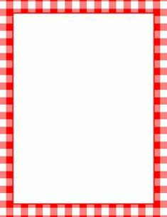 a red and white gingham checkered pattern with a square frame in the center