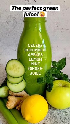 The perfect green juice!😉 Juice Diet Plan, Healthy Smoothie Bowl, Fat Flush Drink, Juice Healthy, Smoothies Healthy, Health Drinks Recipes, Healthy Juice Drinks