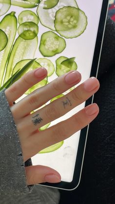 Korean Manicure, Petite Tattoos, Lip Hair, I Love Nails, Manicures Designs, Minimalist Nails, Love Nails