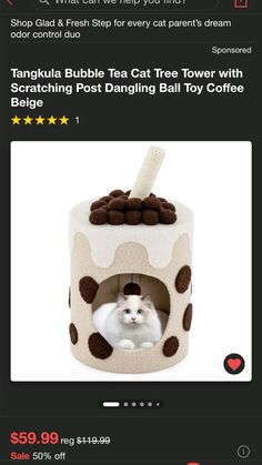 Cat Home, Cat Parenting, Scratching Post, Cat Stuff, Cat Tree, Bubble Tea, Cat House, Bubbles, Toys