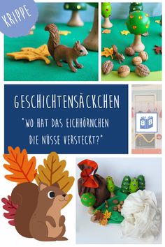 an image of some toys that are in the shape of animals and trees with text overlay