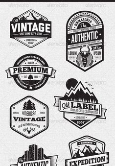 vintage badges and emblems for any type of product