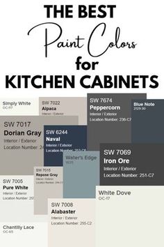 the best paint colors for kitchen cabinets