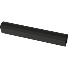 a black plastic tube on a white background