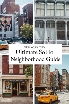 Photos of SoHo in NYC, including cast iron facades What To Do In Soho Nyc, Soho Restaurants Nyc, Soho New York Things To Do, Shopping In Soho Nyc, Soho Nyc Aesthetic, Soho Cafe, Soho Restaurants, Cafe Nyc, Fun Restaurants In Nyc