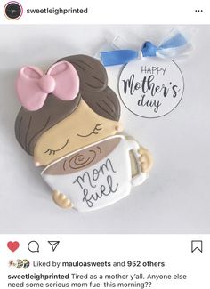 an image of a mother's day ornament with a coffee cup on it