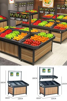 fruit and vegetable display racks for retail store Fruit Shelf