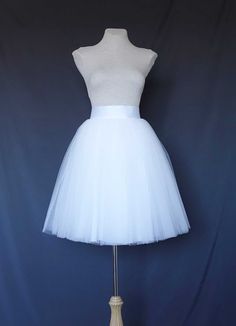 White Tulle Skirt . Tea length tulle skirt by lolablooming on Etsy Women Tulle Skirt, Tulle Skirt Women, White Tutu Skirt, Fashion Over 50 Fifty Not Frumpy, Tutu Skirt Women, Woman Skirt, Womens Tulle Skirt, Tea Length Tulle, White Tulle Skirt