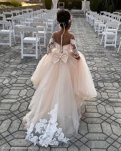 Flower Girl Dresses: 39 Looks For Girls + FAQs ❤ flower girl dresses with train lace blush vintagerosebyhannahaj #weddingforward #wedding #bride #flowergirldresses #laceflowergirldresses Flower Girl Dresses Beach, Beach Flower Girl Dresses, Dream Beach Wedding, Dresses For Weddings, Dresses Beach, Champagne Dress