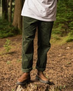 Adventurer Cord Trouser - Fir Tree Granola Core, Men's Denim Style, Winter Activewear, Vans Outfit, Cord Trousers, Trouser Design, Cords Pants, Surf Accessories, Baggy Clothes