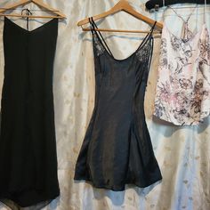 Both Victoria Secret Items Are Vintage, The Black Slip Dress In Euc, The Pink Floral Tank, Never Worn, Both Sz 6. Custom Tailored Vintage Midi High Low Dress Made Of Silk Chiffon, I Cut The Tag Off Because They Are Evil But If I'm Not Mistaken, It Was Banana Republic Bought At Vintage Boutique On Haight St About A Lifetime Ago, Bought For A Show But Never Wore, Sz 8 Victoria's Secret Elegant Dress For Night Out, Black Sheer Camisole Dress, Elegant Victoria's Secret Dress For Night Out, Victoria's Secret Fitted Dresses With Lace Trim, Elegant Victoria's Secret Summer Slip Dress, Black Summer Evening Sleepwear, Black Summer Sleepwear For Evening, Black Evening Sleepwear For Summer, Victoria's Secret Fitted Summer Slip Dress