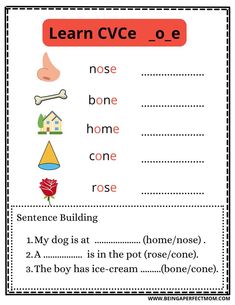 a printable worksheet with words and pictures for children to learn in english