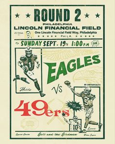 Vintage Philadelphia Eagles Poster, Vintage Eagles Football, The Eagles Aesthetic, Philadelphia Eagles Poster, Sorority Flyers, Expression Board, Philly Flyers, Eagles Poster, Philly Art